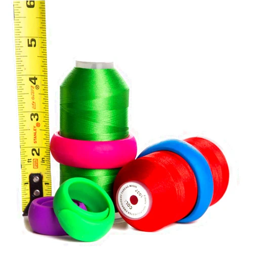 Embroidex 24 Quilting/Embroidery/Sewing Machine Thread Spools/Cone Thread Savers for Large 3000 & 5000 Threads - Mess Free Thread Spool Prevent Thread Unwinding No Loose Ends or Thread Tails