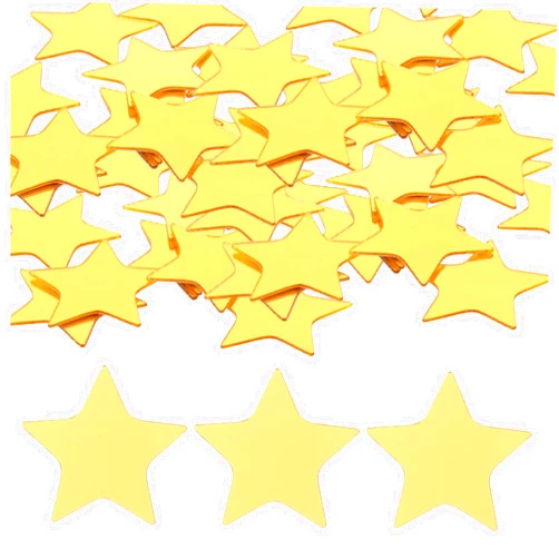 BESTOYARD 100pcs Star Wall Sticker Large Mirror for Bedroom Home Mirror Wall Adhesive Mirror Living Room Mirror Decorative Wall Mirror Sticker Mirrors Wall Mirrors Decoration