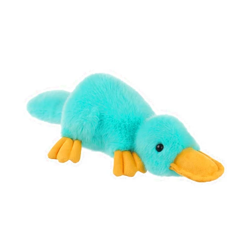 Apricot Lamb Happy Platypus Plush Stuffed Animals for Kids, Soft Cute Plush Toys for Baby Girl and Boy, Fluffy Happy Platypus Blue