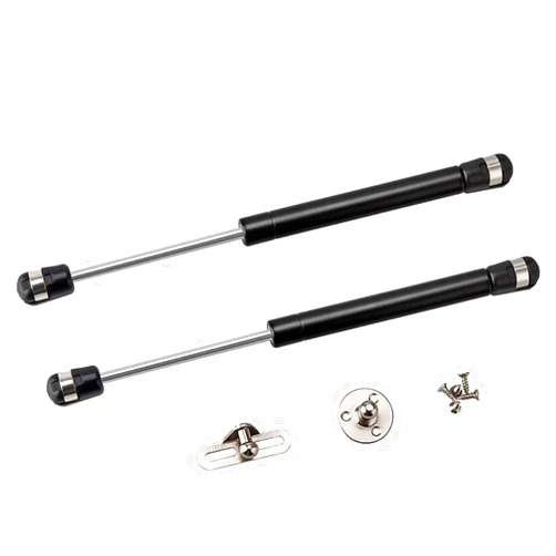 NIDAYE 2 Pack Extended 10 inch Gas Prop Force 100N/22LB Gas Struts – Black Gas Springs/Window Lift and Lid Support/Gas Shocks for RV Bed Platform/Floor Hatch/Outdoor Bench/Cabinet/Tool Box