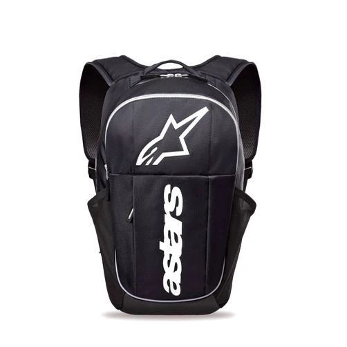 Alpinestars GFX Boss Backpack, Motorcycle, Powersports Commuter, Padded Laptop Sleeve, One Size, Black/White