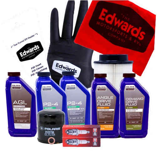 THE EDWARDS MOTORSPORTS & RVS COMPANY Edwards Oil Change Kit fits 2012-2022 Polaris Sportsman 850 XP 850 with Air Filter