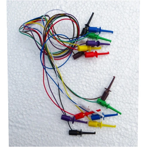 Wosang 8 Pcs Mini Grabber IC Test Lead Jumper 8 Color
