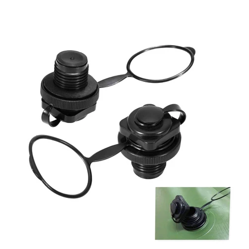 URIMPAVIDO 2PCS Inflatable Boat Air Valve, Kayak Raft Plug Replacement, Inflatable Boat Spiral Air Plug, Air Mattress Plug Replacement, Air Valve Replacement for Inflatable Boat Rubber Dinghy Pool Airbeds