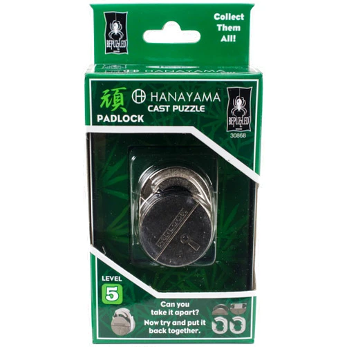 BePuzzled | Padlock Hanayama Metal Brainteaser Puzzle Mensa Rated Level 5, for Ages 12 and Up