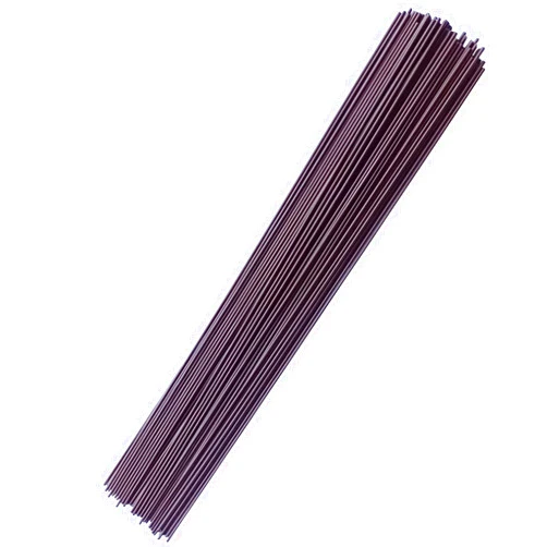 Etetevn 80 Pcs Brown 2 Gauge(2mm Diameter) Floral Stem Wire 16 inch for DIY Crafts, Artificial Flower Arrangements, Wreath Making, Wedding Decorations