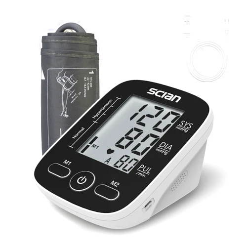 Scian Blood Pressure Monitor Upper Arm for Home Use, Automatic Blood Pressure Arm Cuff with Large Cuff 8.7