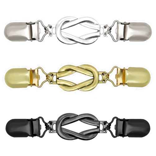 ROPAKED 3 Pcs Sweater Clips Cinch Clips Vintage Dress Clip Back Cinch Shawl Cardigan Collar Clip to Tighten Dress Pant Waist Tightener for Women