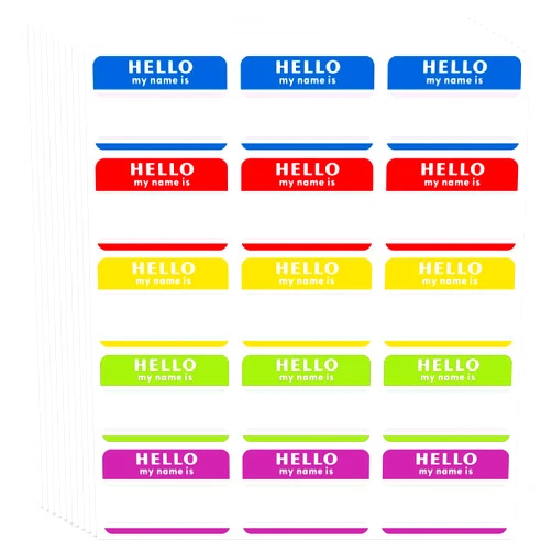 GOYOMI 300 Pcs Name Tag Stickers, 3x2