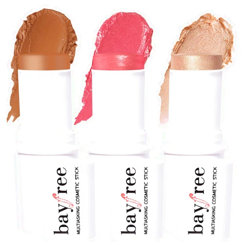 KIMUSE Multi Stick Trio Face Makeup, Cream Blush Stick for Cheeks & Lips, Contour Stick & Highlighter Makeup Sticks for All Skin