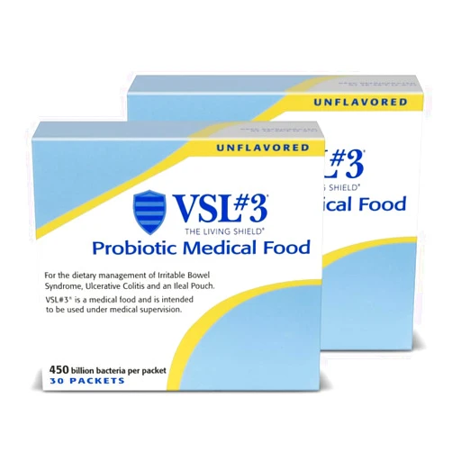 VSL#3 Probiotics for Digestive Health, Probiotic Powder, Medical Food for Gut Health Support in Women & Men, High Potency, Multi-Strain, Live Refrigerated Probiotics, 450 Billion CFUs, 60 Pack