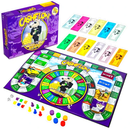 Rich Dad CASHFLOW Board Game, Educational Business & Finance Literacy Game, Ages 14 & Up - Financial Learning Games for Kids, Teens, Adults and Family