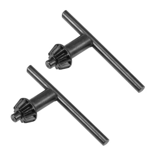 uxcell Chuck Key 6mm Pilot 12 Teeth for 1.5-13mm Drill Chuck Black 2pcs