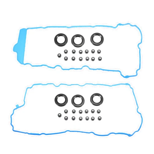 X AUTOHAUX Engine Valve Cover Gasket Seal Set with Grommets VS50808R Rubber for Cadillac CTS SRX for Chevrolet Captiva for Buick Enclave