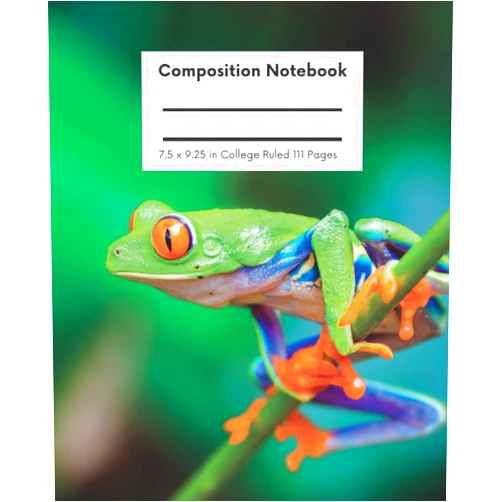 Living Elements,Deanna Giaimo Red Eye Tree Frog Notebook Composition Notebook For Boys Composition Notebook For Girls Composition Notebook Cool Frog Notebook: Cool composition notebook