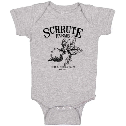 BeeGeeTees Beet Farms Funny Baby One Piece Cute Bodysuit Office Romper