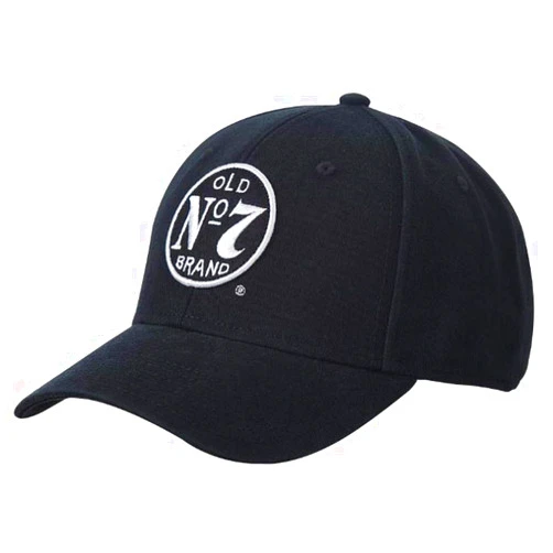 Jack Daniel's Jack Daniels Unisex Daniel's No.7 Embroidered Ball Cap Black One Size