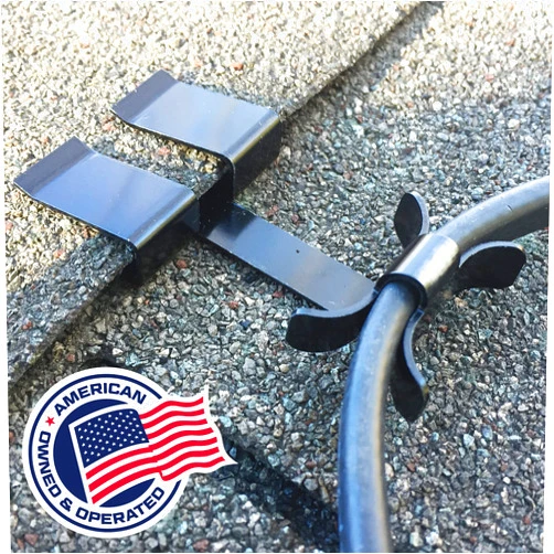 Grip Clip Roof Clips, Safe for Heat Tape, Electric Cable & Roof Heat Cable Installation, Prevents Roof Damage, Easy Nail-Free Outdoor Cable Clips, Your Ultimate Cable Clip (.325-25 Pack)