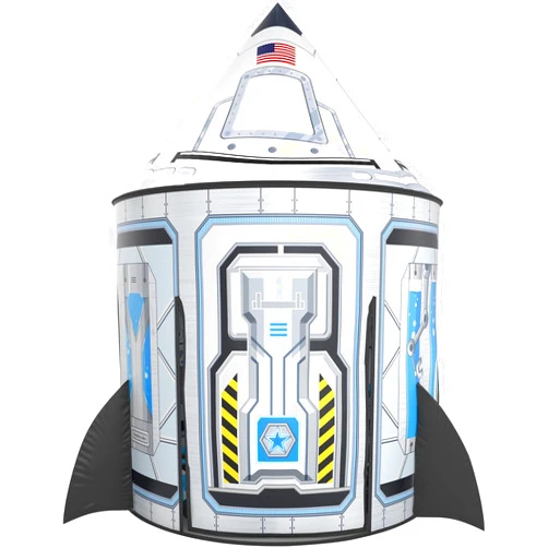 Wilwolfer Rocketship Tent for Kids: Space Toys for Kids-Space Decor for Boys Room-Outdoor Toys for Toddlers