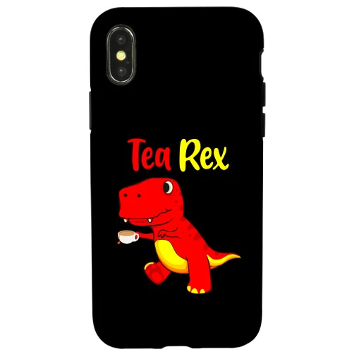 Tee Zubehör iPhone X/XS Tea Rex for tea lovers Case