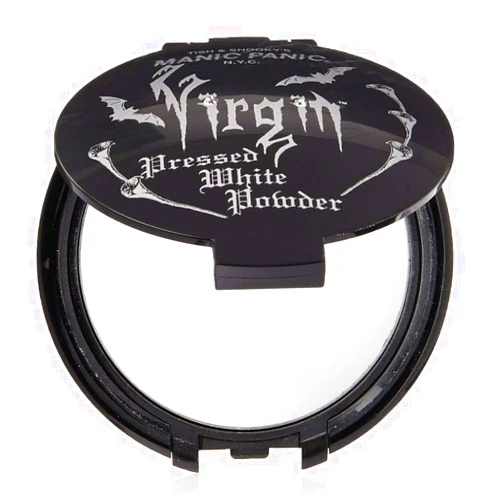 MANIC PANIC Vampyre's Veil Virgin White Pressed Powder - Matte Setting Powder for Cosplay, Theatrical & Goth Makeup - Full Coverage Face Makeup - Vegan & Cruelty-Free (2.4oz)