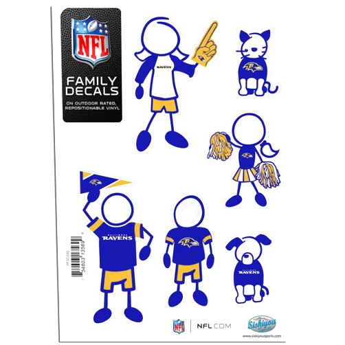 Siskiyou NFL Fan Shop Family Decal Set Small
