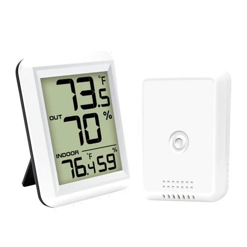 AIRAIN TECH Wireless Indoor Outdoor Thermometer Hygrometer, Temperature and Humidity Monitor with Remote Sensor