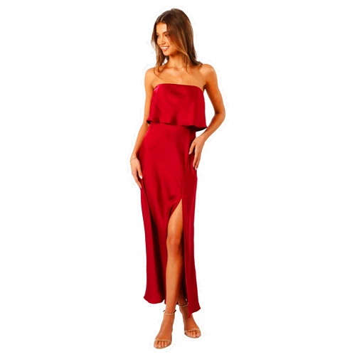 Petal & Pup Women's Vienna Strapless Midi Dress
