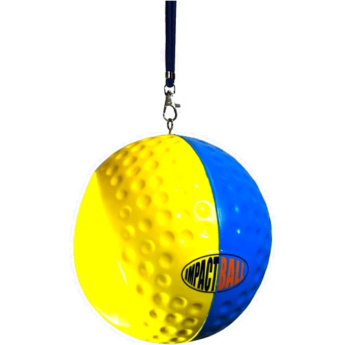 Impact Ball Pro Model - The Legitimate Patented Golf Swing Training Aid to Fix Hooks, Slices, Chicken Wings, and More - Designed for Superior Control, Comfort, and Durability - Lanyard for All Heights