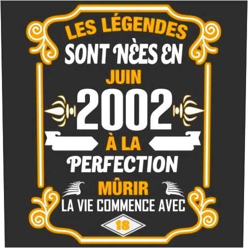 Amandine Doubarant,Légendes Anniversaire Les Légendes Sont Nèes En Juin 2002 À La Perfection Mûrir La Vie Commence Avec 18: Livre d'or - Son Jubilé Livre à Personnaliser pour les ... Decoration idée - Thème: Or (French Edition)