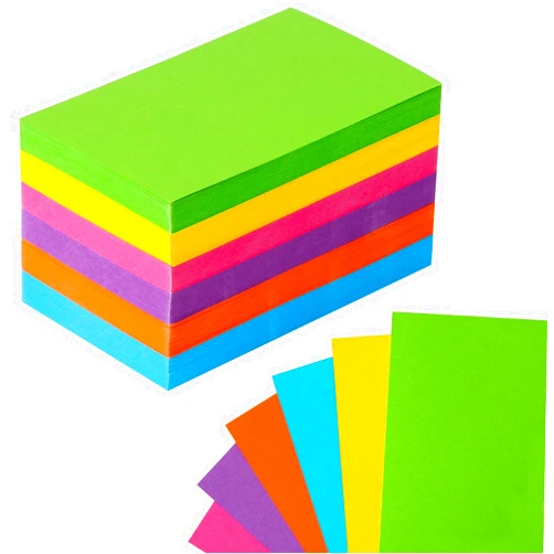 Ysglory 300 Pieces Blank Index Cards 3 × 5 Colored Note Cards Index Cards Colorful Flash Cards for Studying Blank Flashcards for Adults Kids Home Classroom Office