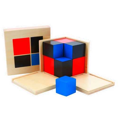 Adena Montessori Binomial Cube Montessori Sensorial Educational Toys for Kids Learning Early Educational Toys
