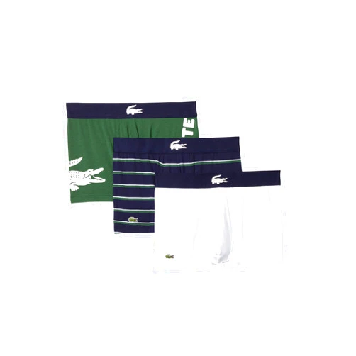 Lacoste Men's Iconic 3 Pack Cotton Stretch Fashion Trunks