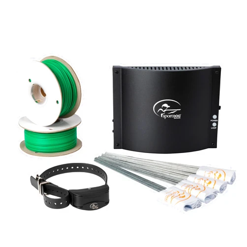SportDOG Rechargeable In-Ground Fence System - Creates Secure Play Area - Electric Fence for Dogs - Waterproof Collar - Long-Lasting System - Expandable Design
