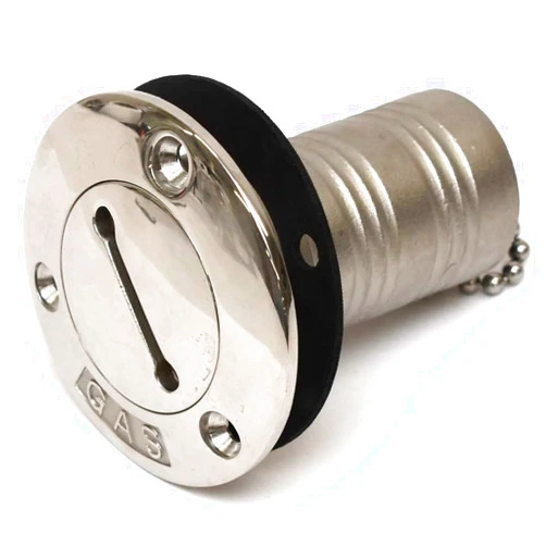 Generic Moeller Boat Gas Deck Fill 035741-10 | Stainless Steel 1 1/2 Inch