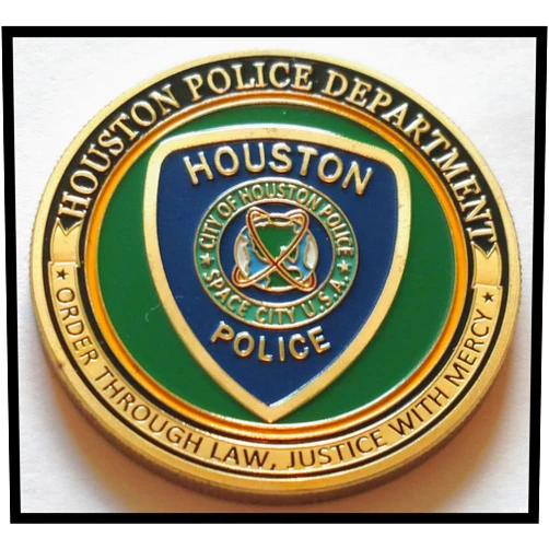 Generic Houston City Police Department Law Enforcement #25 Challenge Honor Coin