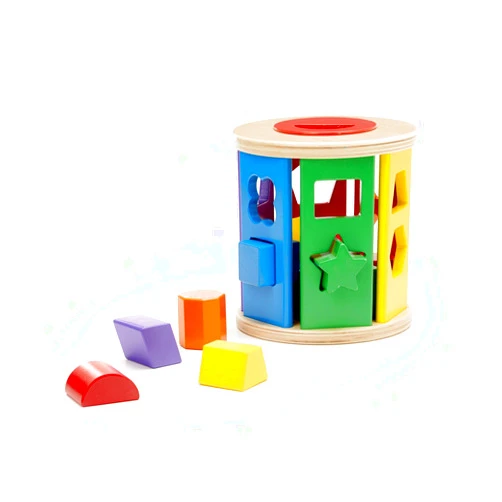Melissa & Doug Match and Roll Shape Sorter - Classic Wooden Toy
