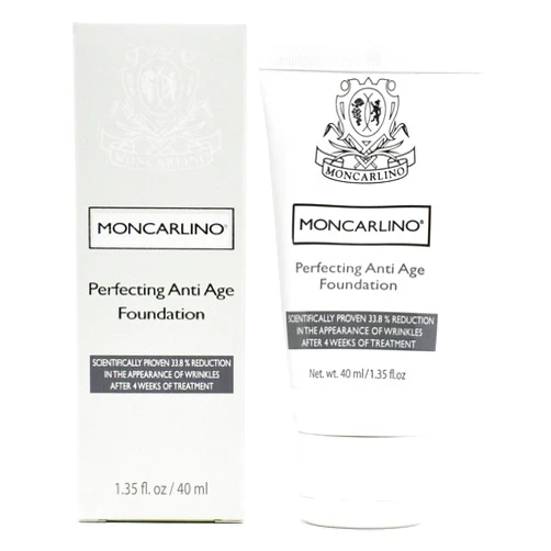 MONCARLINO Perfecting Anti Age Foundation, Light, 1.35 Fluid Ounce