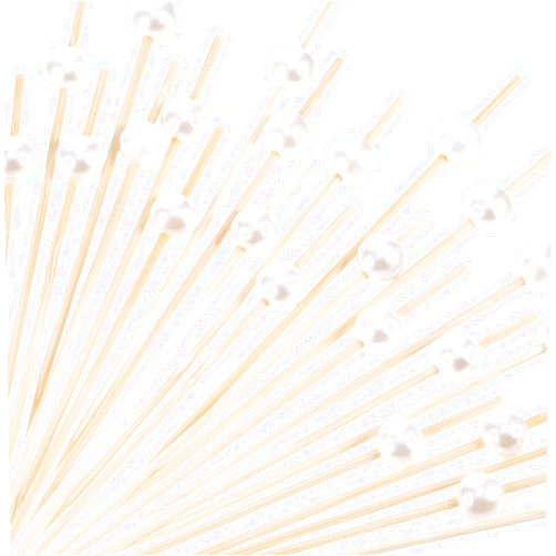Blulu 200 Pack Cocktail Picks for Appetizers 4.7 Inch Fruit Sticks Pearl Fancy Bamboo Toothpicks For Party Birthday Wedding Supplies