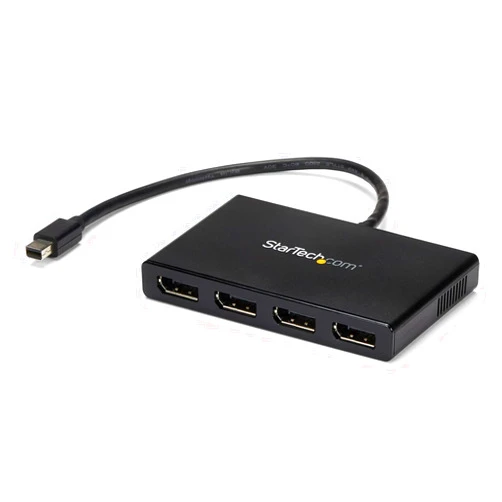 StarTech.com 4-Port Multi Monitor Adapter - Mini DisplayPort to DisplayPort MST Hub - 4x 1080p - Video Splitter for Extended Desktop Mode on Windows PCs Only - mDP to Quad DP Monitors (MSTMDP124DP)