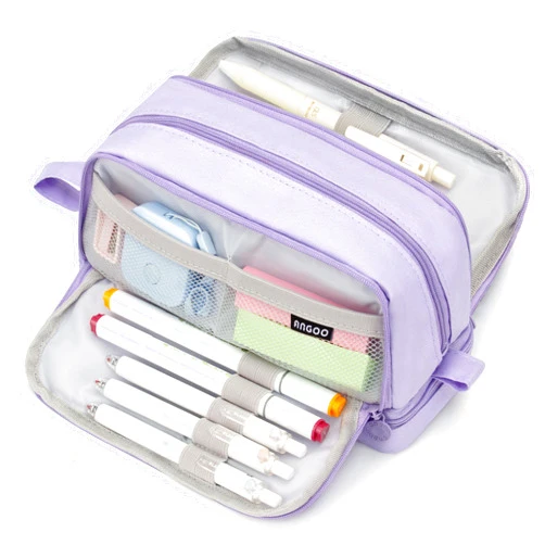 Vocuer large capacity pencil case aesthetic pencil pouch school supplies for women girls big pencils case for teen girls extra large special pen bag pencil bags with zipper pen cases for adults and student
