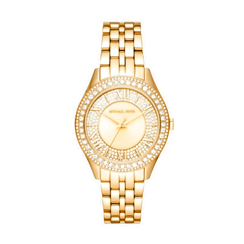 Michael Kors Harlowe Women's Watch, Stainless Steel and Pavé Crystal Watch for Women with Steel or Leather Band