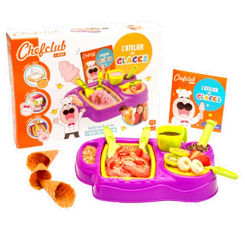 Upyaa CHEFCLUB Kids - Creative Activities - Kitchen Kit for Kids - L'Atelier My Creations Ice Cream Workshop - from 3 Years Old - 430466