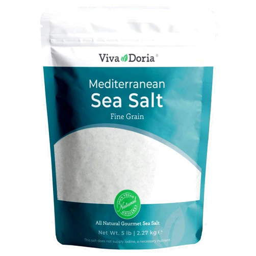 Viva Doria Mediterranean Sea Salt, Fine Grain, 5 lb