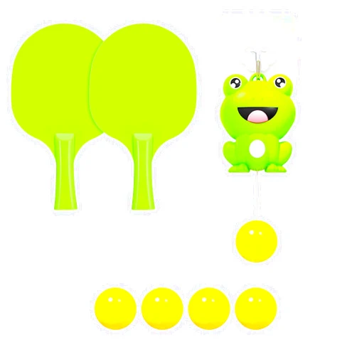 NOVETUTOTA Hanging Table Tennis Trainer Starter Kit, Portable Ping Pong Paddle Set for Kids with Racket and Balls, Parent-Child Door Pong Game Exerciser for Outdoor & Indoor Games