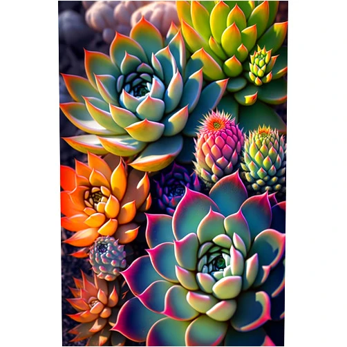 Spesdke DIY Succulent Plants Diamond Painting, 12 X 12 Inch Paint by Numbers for Beginners, Full Round Crystal Diamond Art Kits for Room Decor (Vintage Oil Painting)