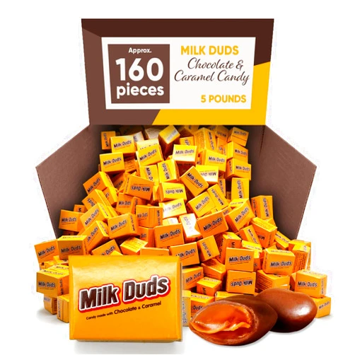 CHAIN & JO SWEETS Chocolate & Caramel Snack Size Candies 5 Pounds Approx 160 Pieces - Chocolate Milk Candy Dish Individually Wrapped - Perfect for Christmas, Birthdays & other celebrations