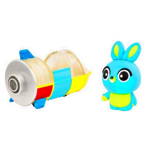 Mattel ​Disney Pixar Toy Story 4 Bunny Mini Figure with Carnival Rocket Vehicle, Compact for Home and On-The-Go Play