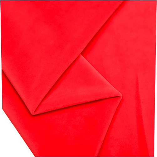 Dami Soft Thicker Velvet Fabric Upholstery Dressmaking Curtain Blind Cushion Craft Velour Material 146 cm Wide，Sold by The 0.5meter(Color:Big red)