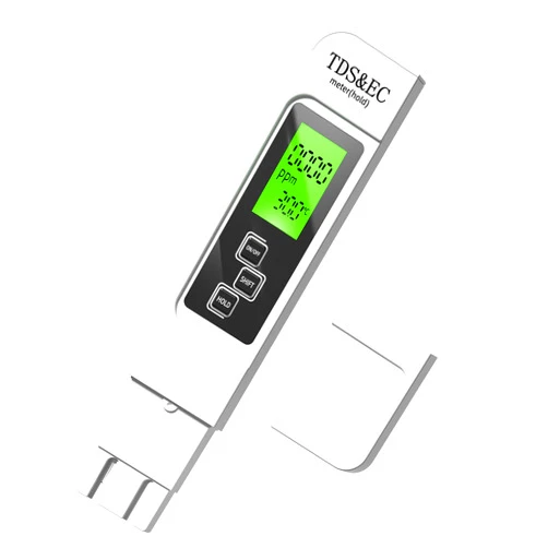 LIKDAY 3 in 1 TDS Meter - TDS EC & Temperature(°C,°F) Meter,Accurate & Reliable Digital Water Testing kits for Drinking Water Quality, Tap, Well, Swimming Pool,Hydroponics, Aquarium, RO/DI System, WHITE